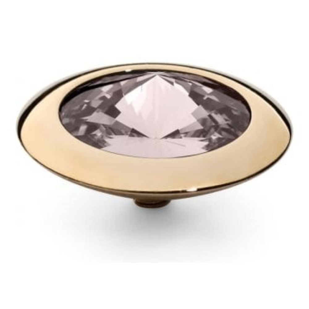 Famosa Gold 16mm Tondo Ring Top Light Amethyst