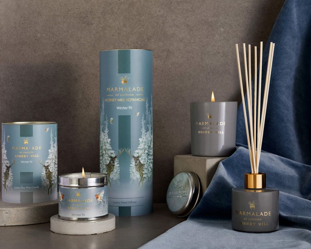 Mosney Mill Winter Fir Luxury Glass Candle