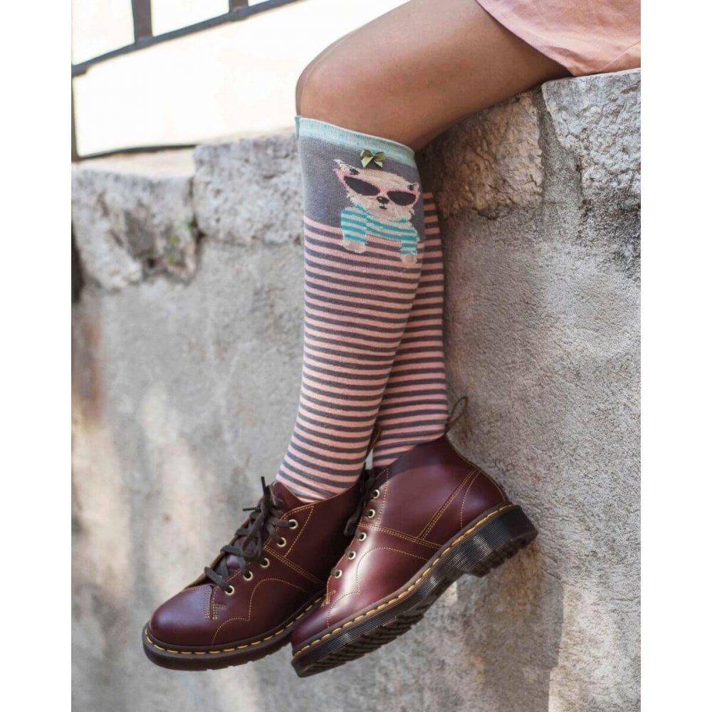 Ladies Knee High Sock - Sunglasses Westie