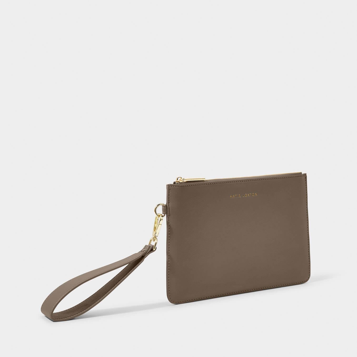 Zana Wristlet Pouch in Mink