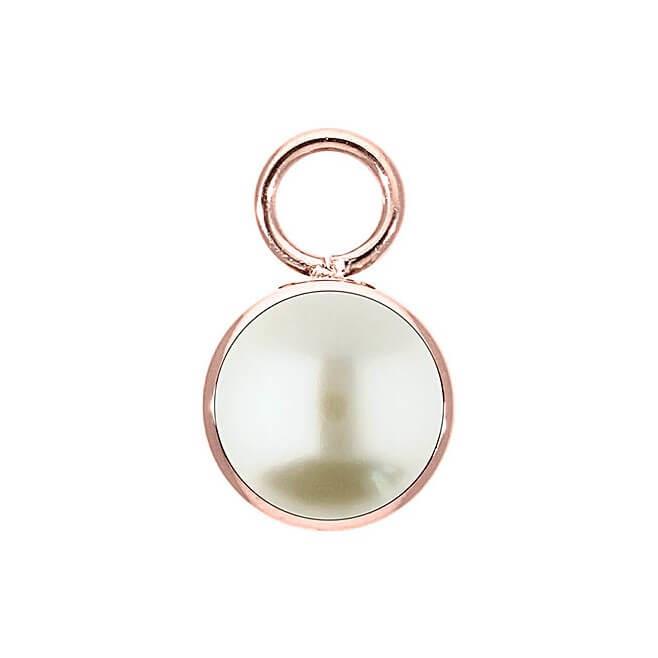 Cream Pearl Charm BOTTONE 10mm (RG/P)