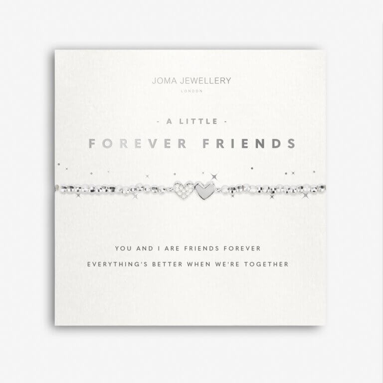 Faceted A Little | Forever Friends | Silver | Bracelet | 17.5cm Stretch