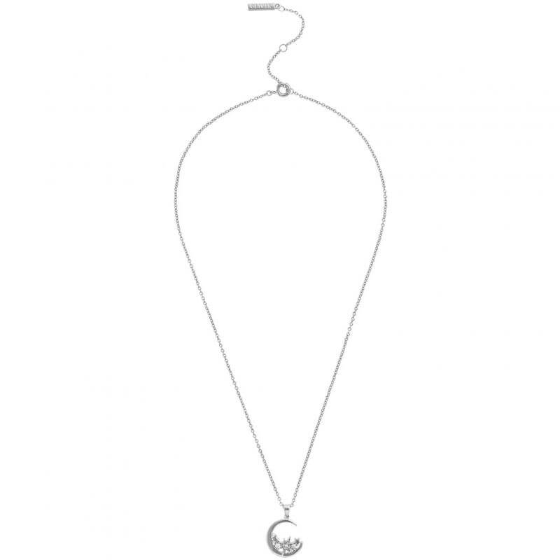 Celestial Silver Moon Necklace