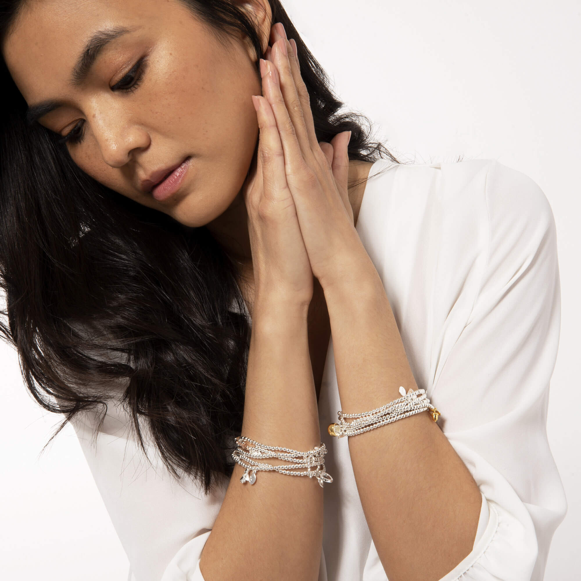 A Little | Strength | Silver And Gold | Bracelet | 17.5cm Stretch