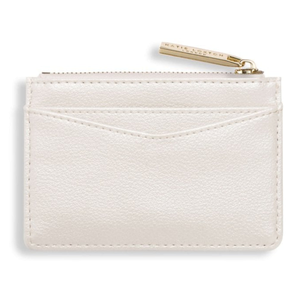 ALISE CARD HOLDER - Metallic White - 7.7x10.7x1.3cm