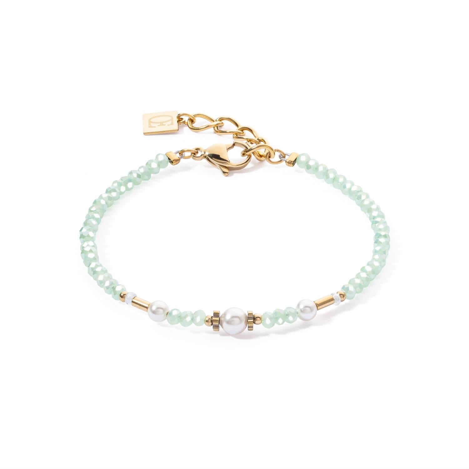 Little Twinkle Pearl Mix Bracelet In Light Green