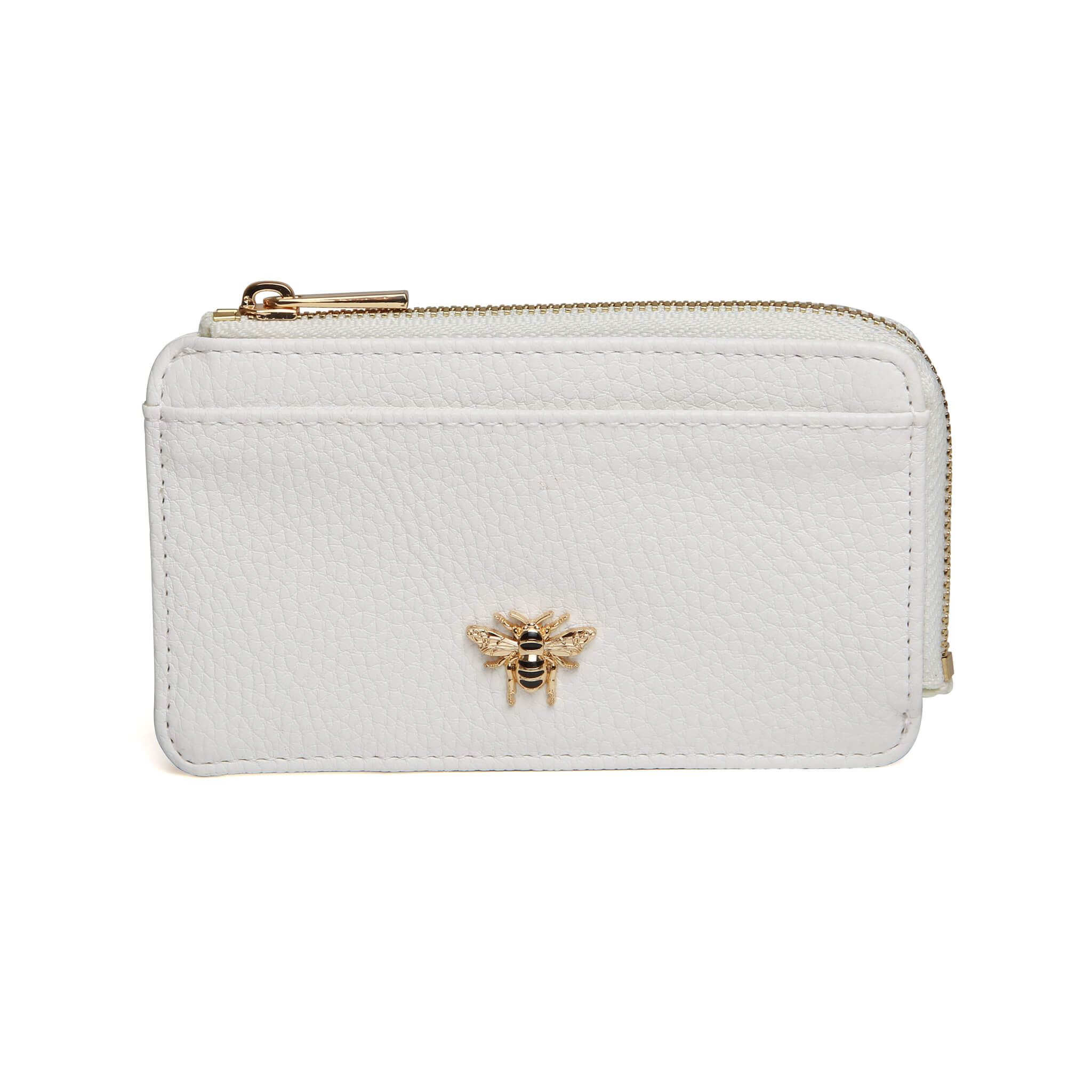 Bath Coin/Card Purse In White