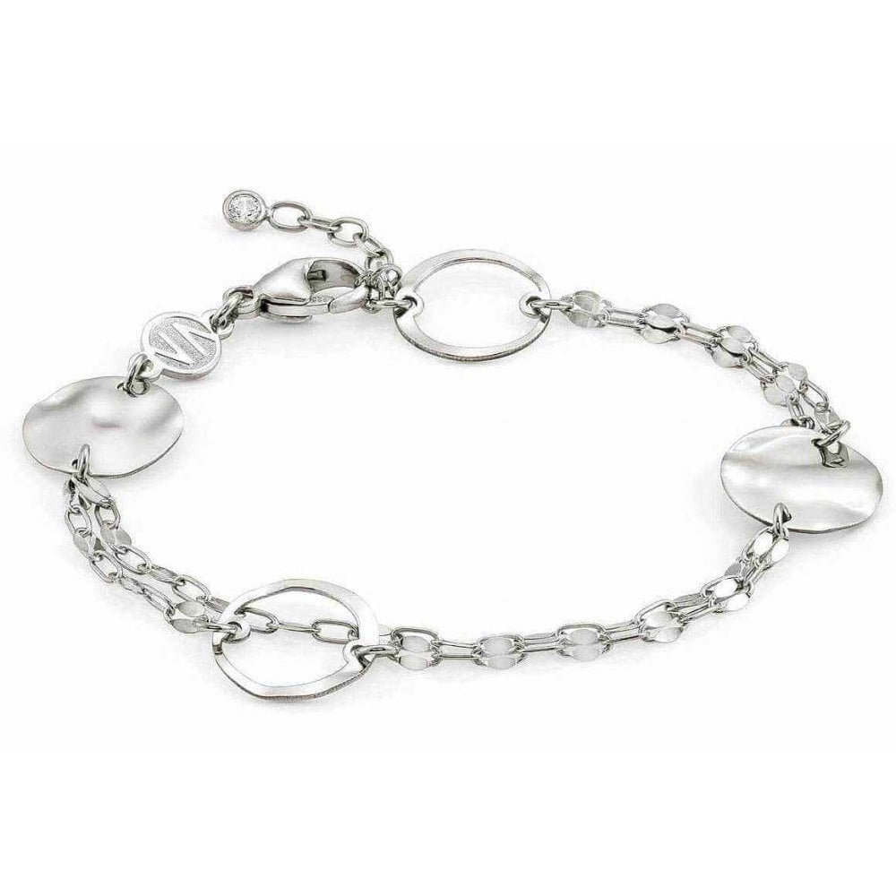LUNA Bracelet In 925 Silver & CZ Double Silver