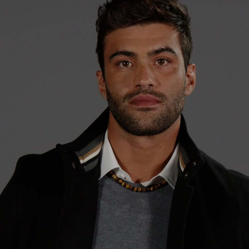 Sphere Stones Tiger's Eye Beads Gold Plated Gents Necklace