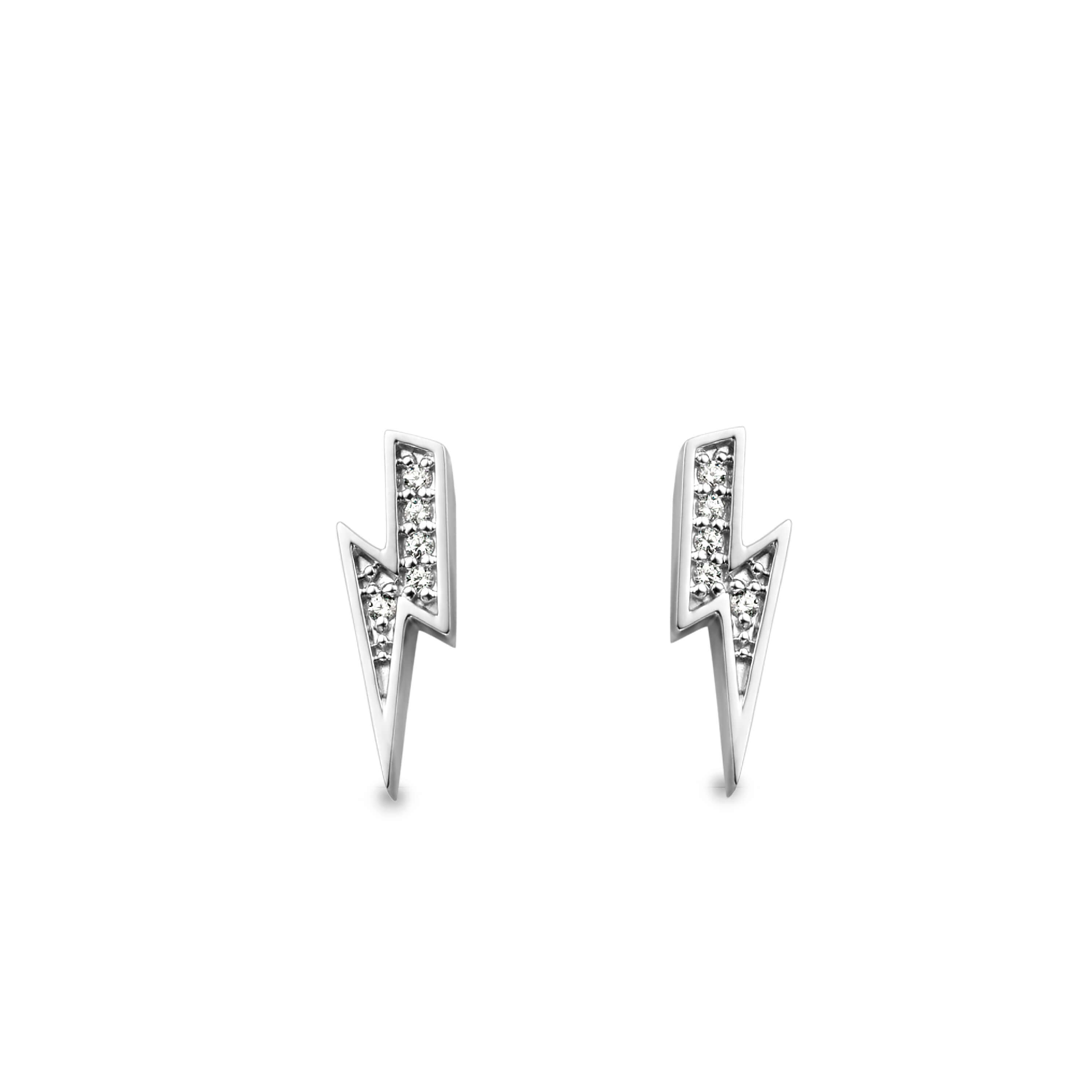 Silver CZ Stud Earrings