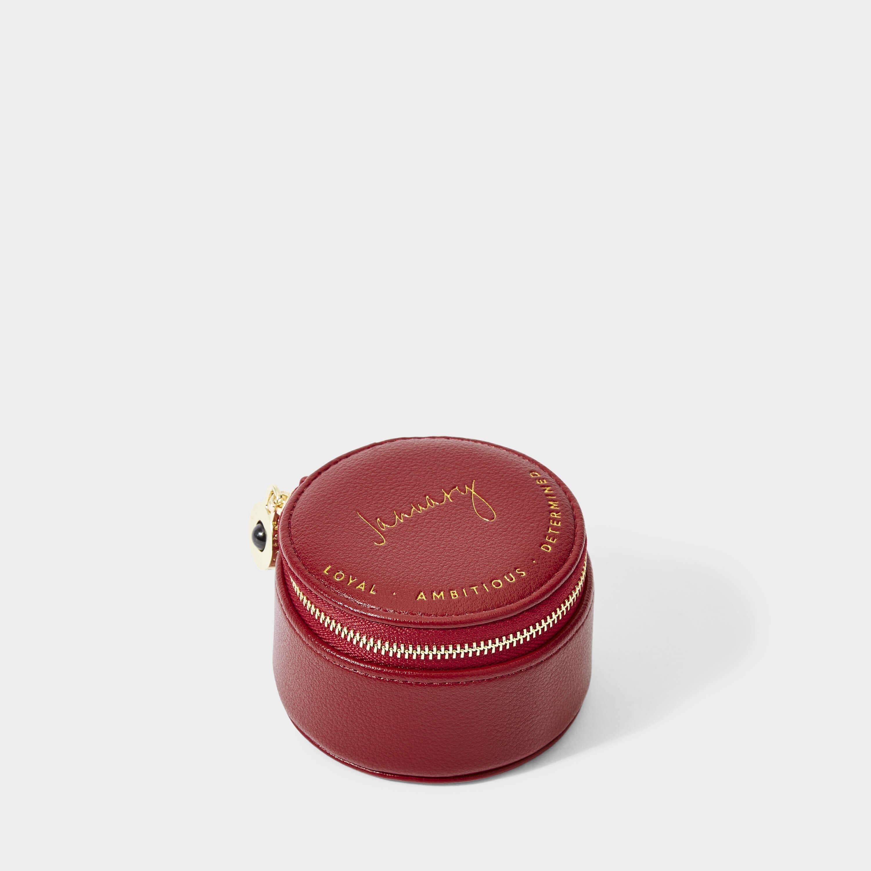 Birthstone Jewellery Box | January | 9 X 9 X 5.5cm