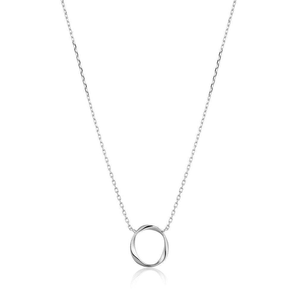 Twister Swirl Necklace Silver