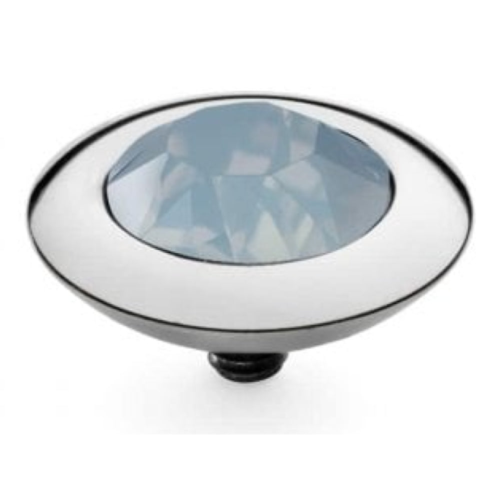 Famosa Silver 13mm Tondo Ring Top Air Blue Opal