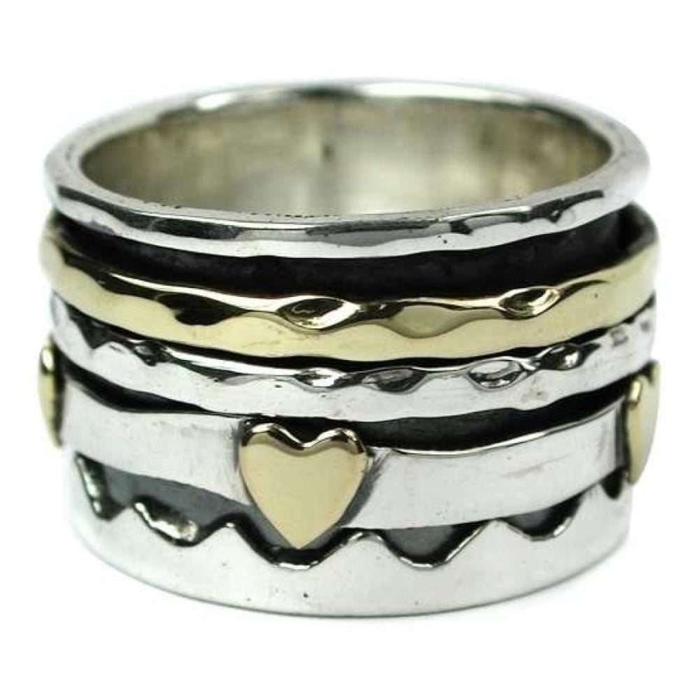 Spinning Ring With Heart
