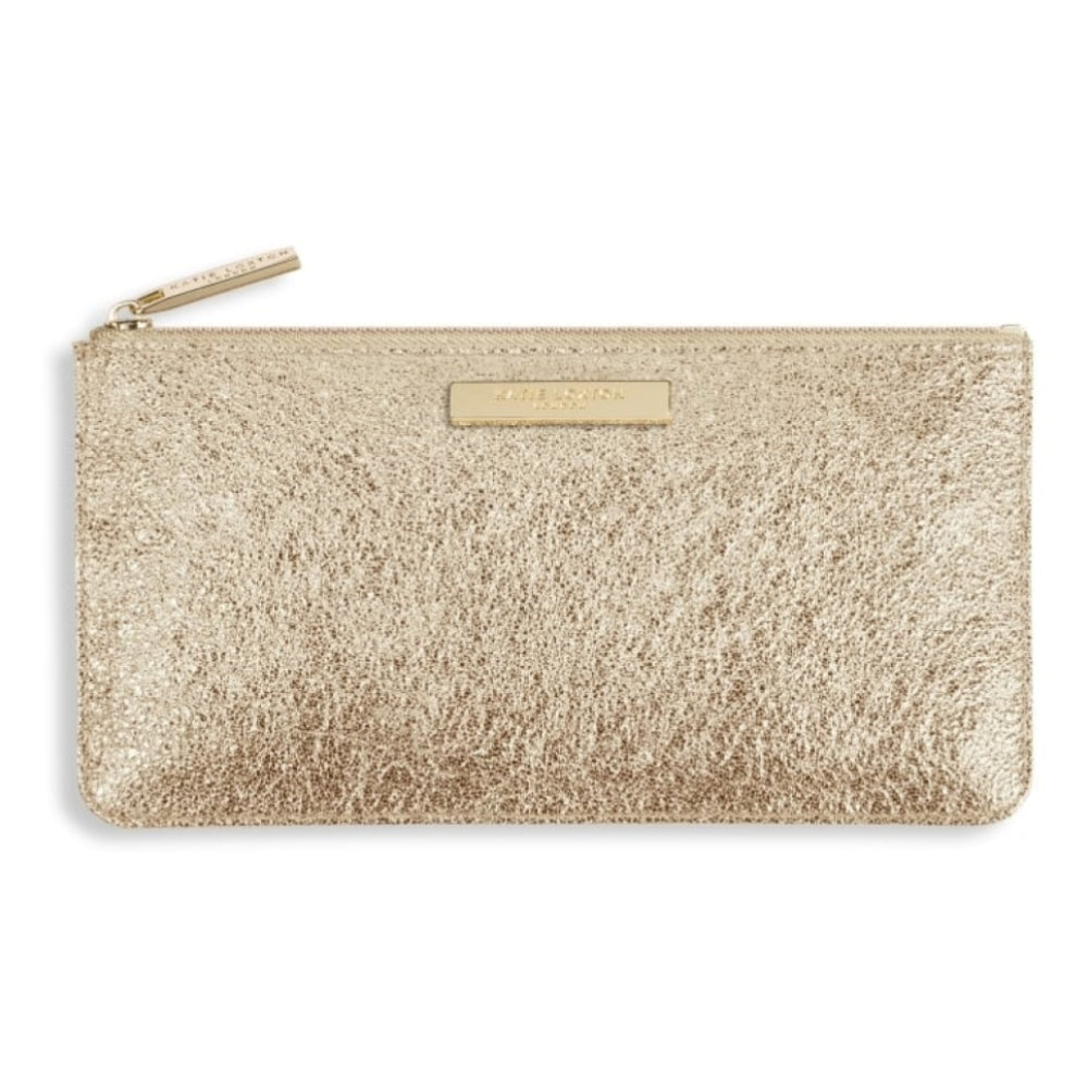 MARCIE PENCIL CASE/SLIM POUCH - metallic gold - 11x22cm