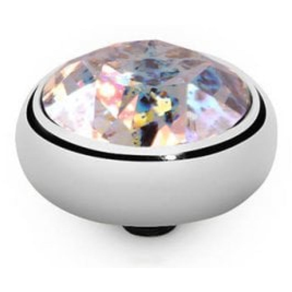 10mm Interchangeable Sesto White Patina Crystal Top in S/P