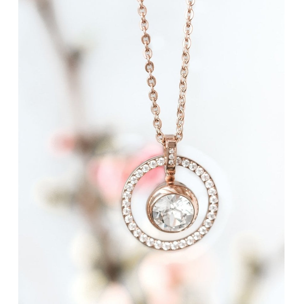 Interchangeable Necklace Basic Charm Mirano Deluxe In RG