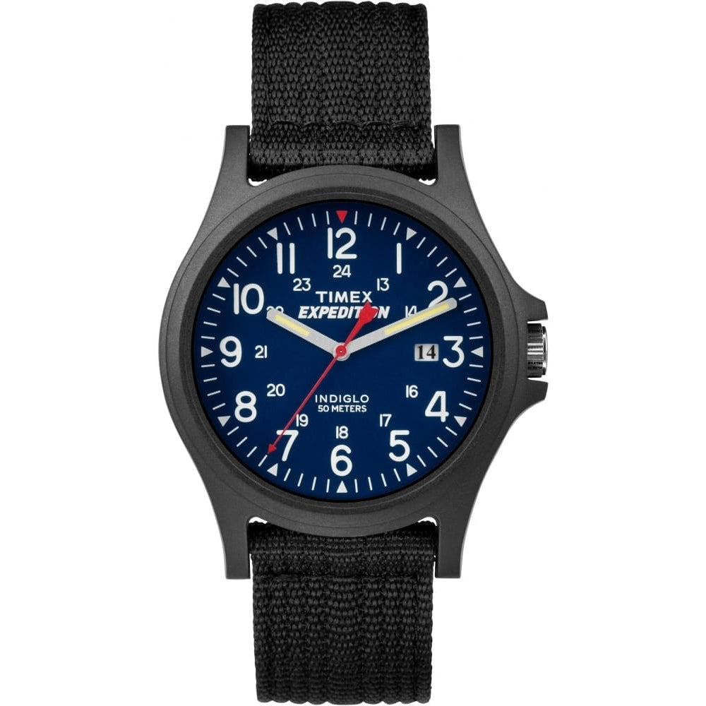 EXPEDITION ACADIA BLUE DIAL BLACK STRAP