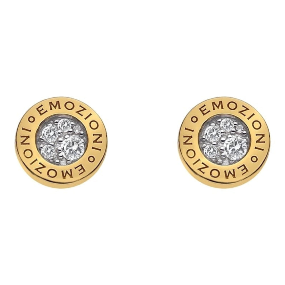 Yellow Gold Plate Pianeta Earrings