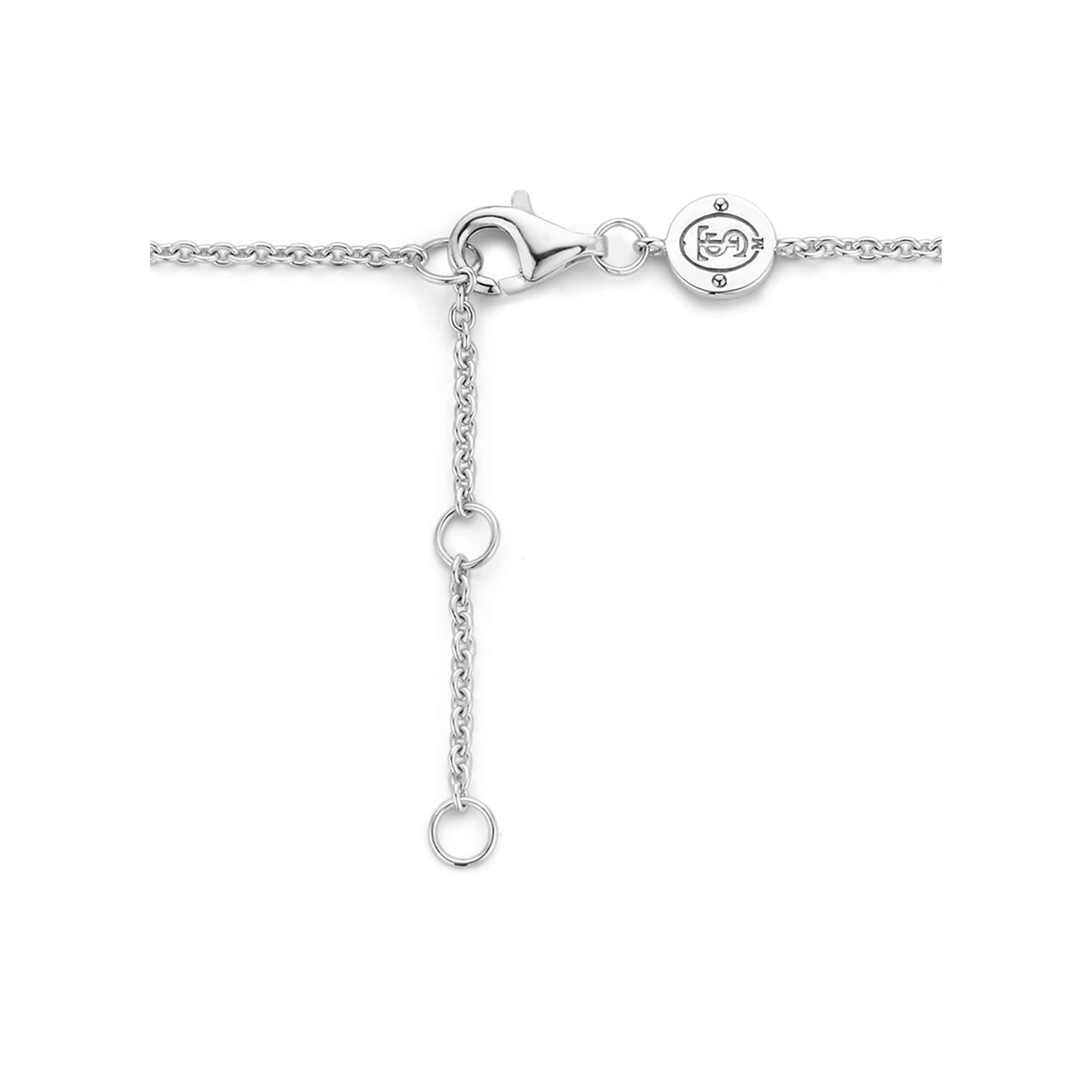 Silver & Rose Gold Tone Entwined Circles Chain Bracelet