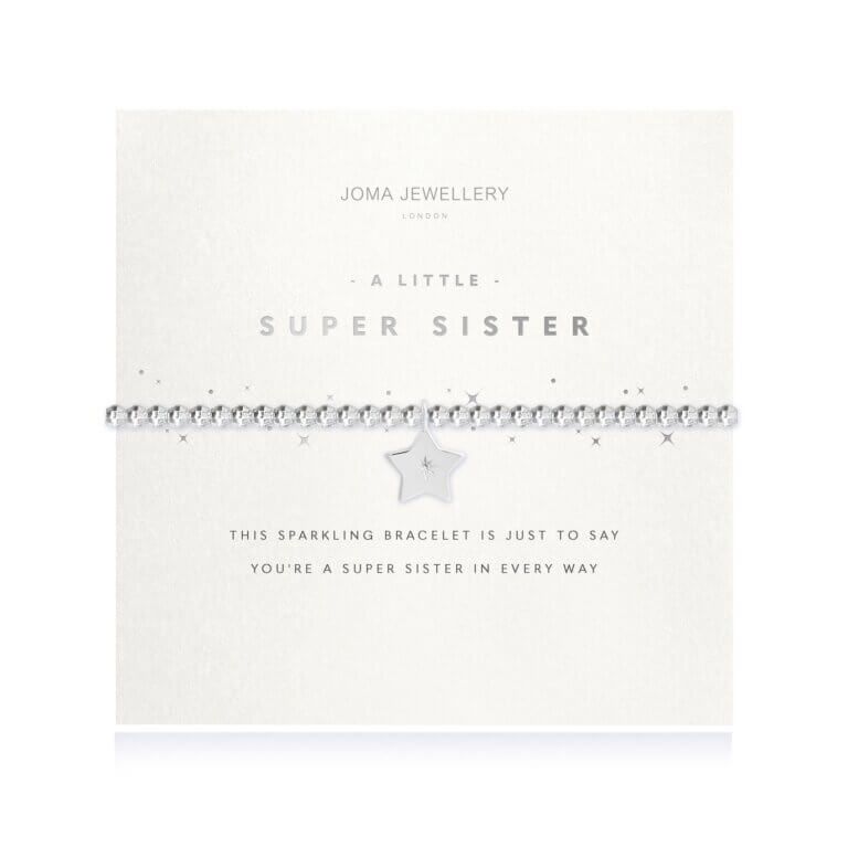 Faceted A Little | Super Sister | Silver | Bracelet | 17.5cm Stretch