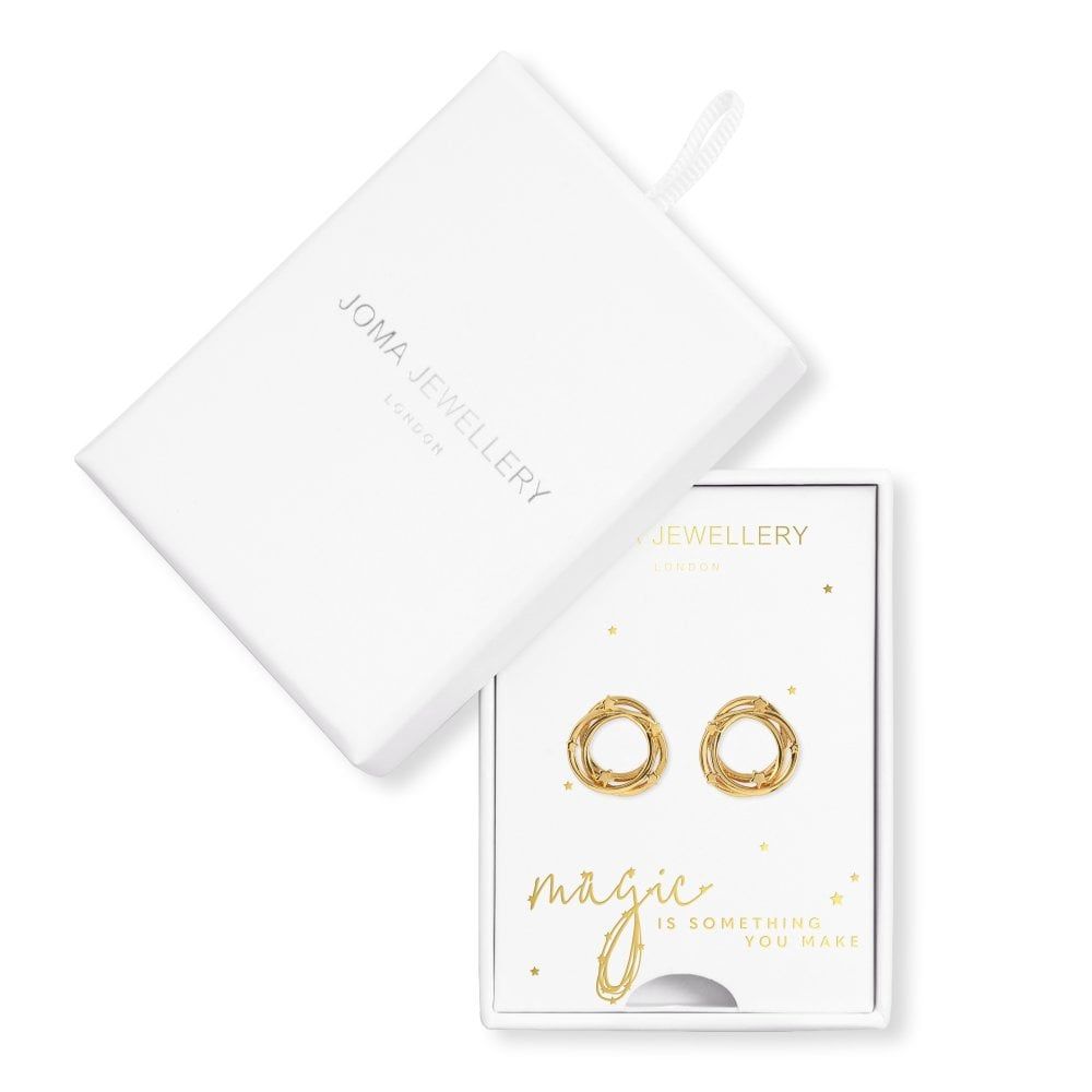 Magic Is Something You Make | Gold | Star Halo | Boxed Earrings