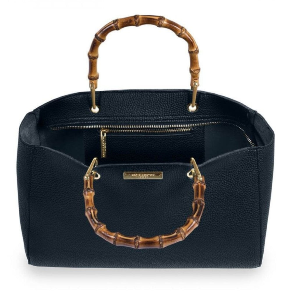 Avery Bamboo Bag | Navy | 20 X 33 X 18cm