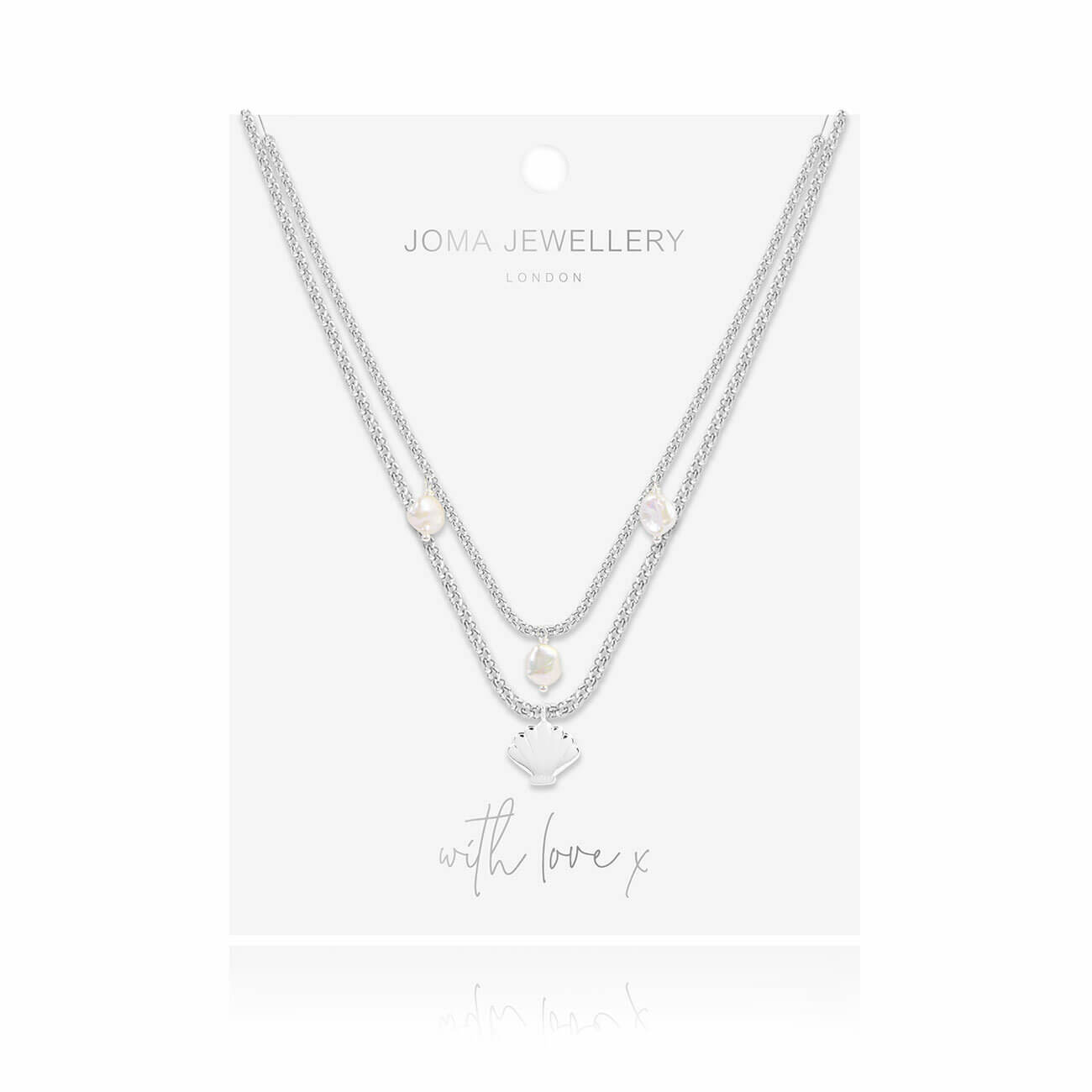 Serena | Silver | Shell Pearl | Necklace | 45cm Total Length + 5cm Extender