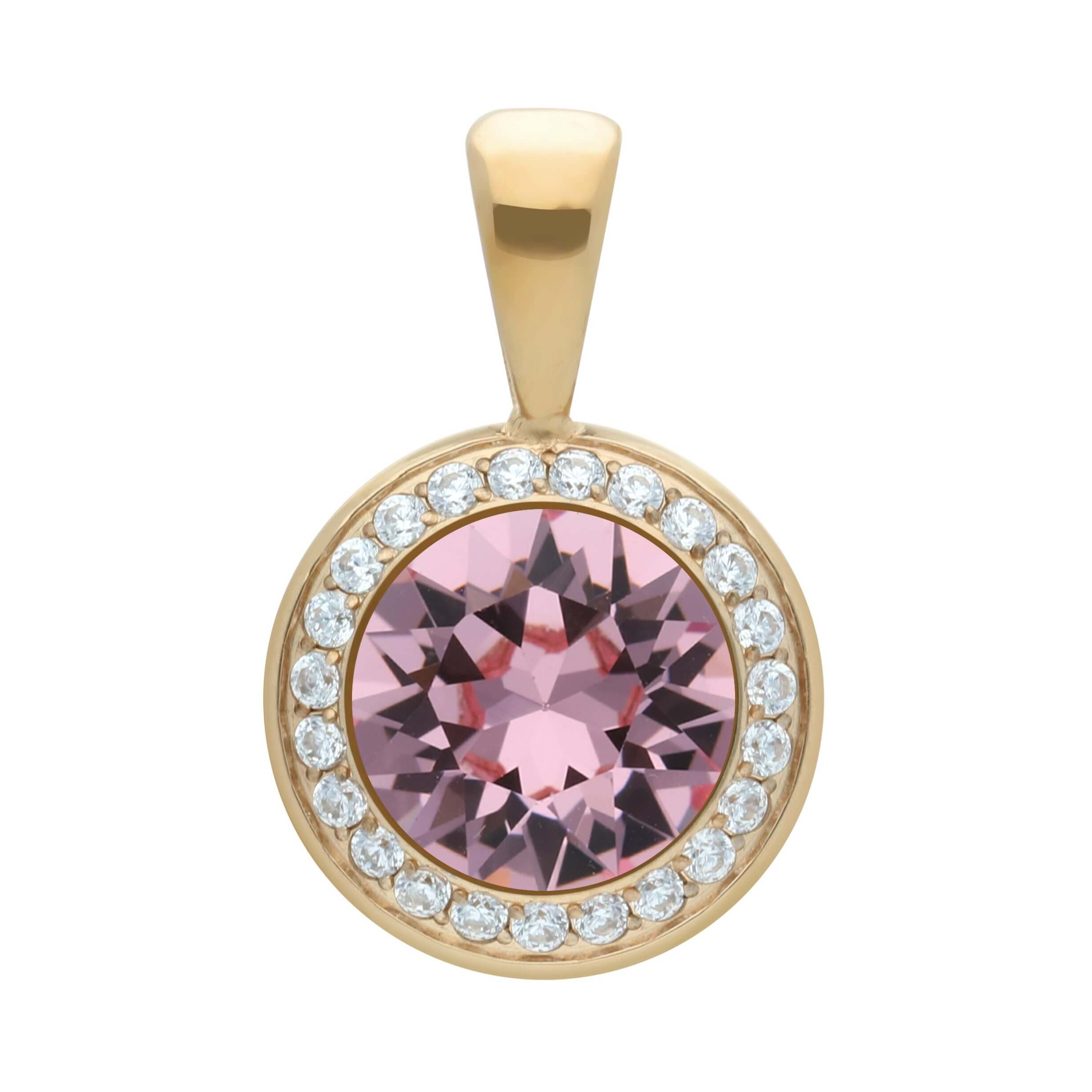 Light Rose Pendant TONDO Deluxe 13mm (G/P)