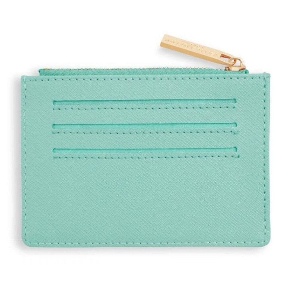 Leaf Print Card Holder | Seafoam Green | 12.5 X 8.5cm