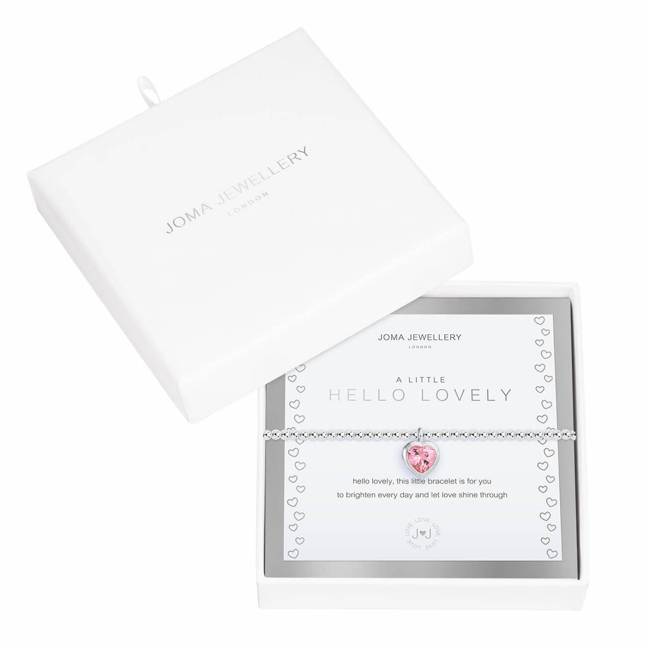 Beautifully Boxed A Littles | Hello Lovely | Silver | Bracelet | 17.5cm Stretch