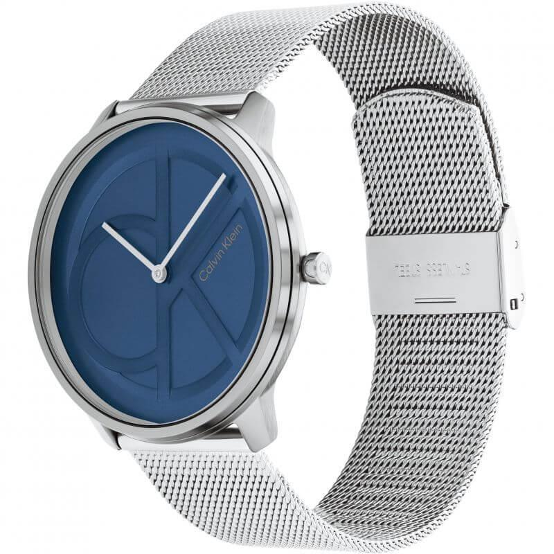 Iconic Blue CK Dial & Steel Mesh Strap Watch