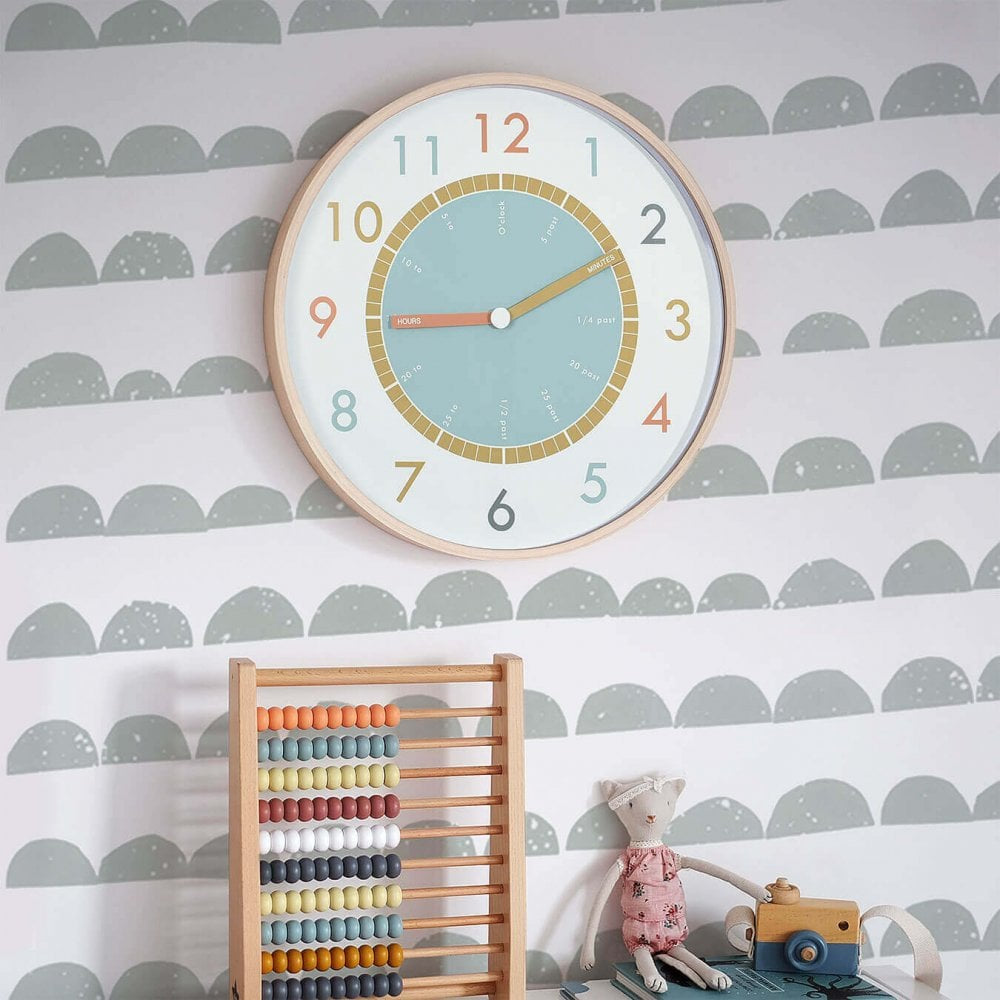Tell The Time Wooden Wall Clock