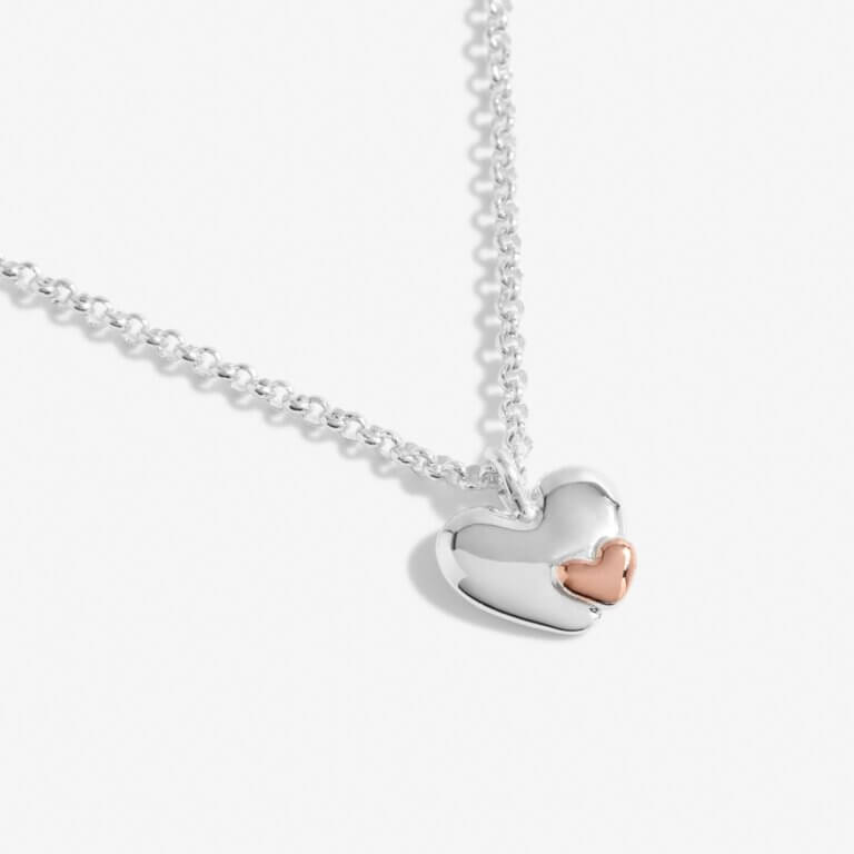 A Little | Mummy To Be | Silver And Rose Gold | Necklace | 46cm + 5cm Extender