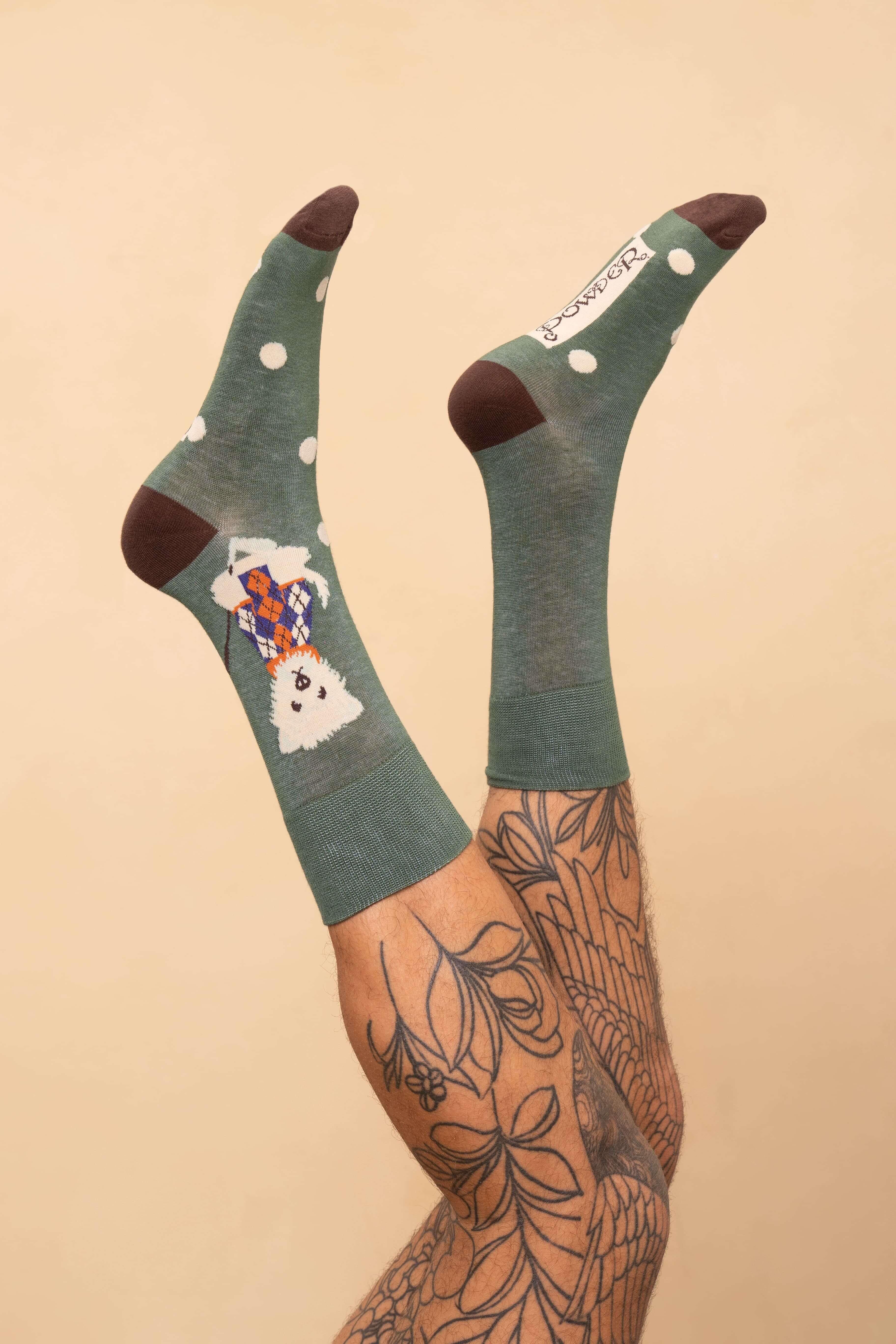 Golfing Westie Men's Socks