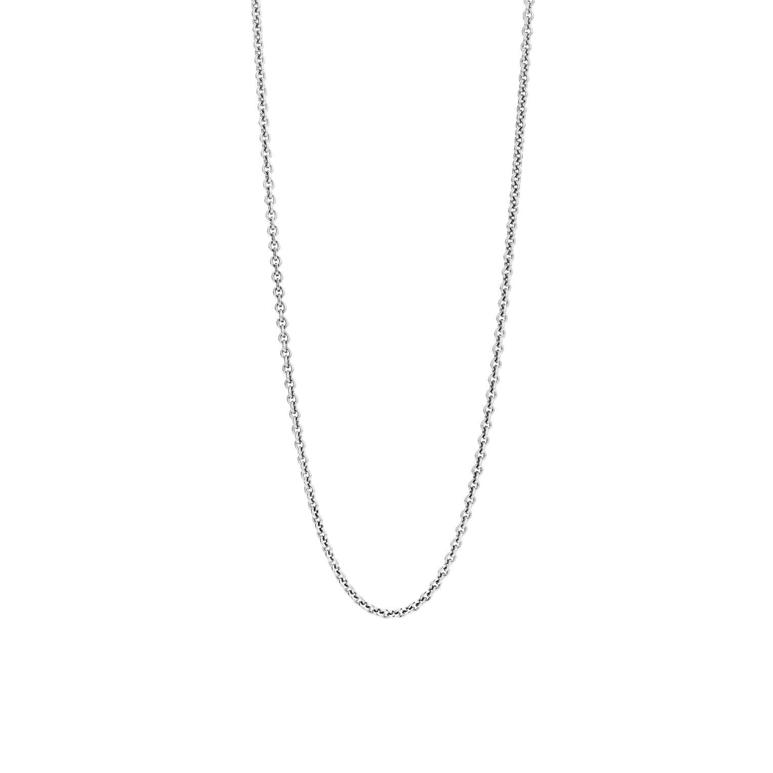 Silver Anchor Links Chain Necklace