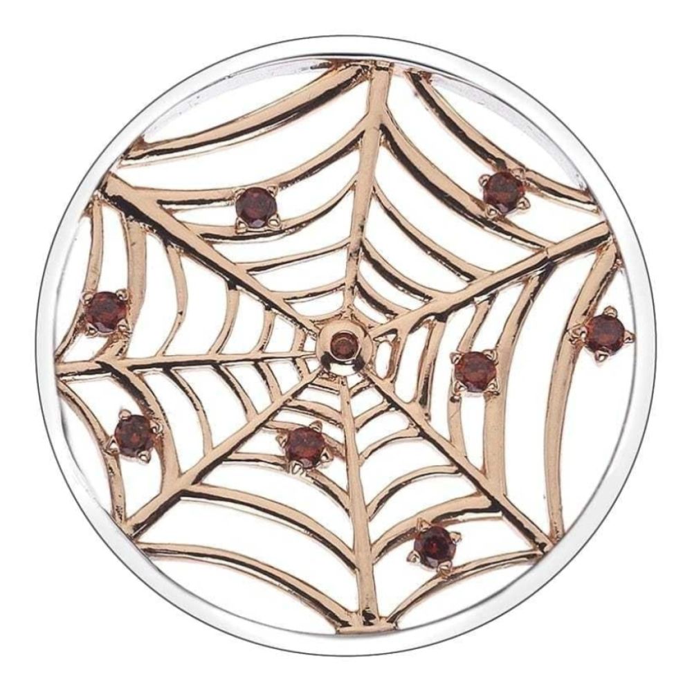 Consistenza Web Rose Gold Plate Coin - 33mm