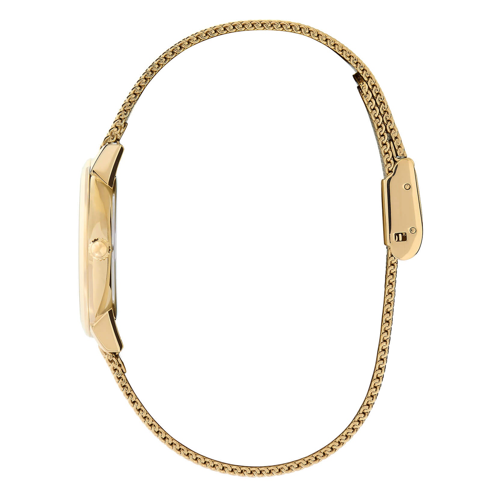Signature Bee Ultra Slim Gold Mesh Watch