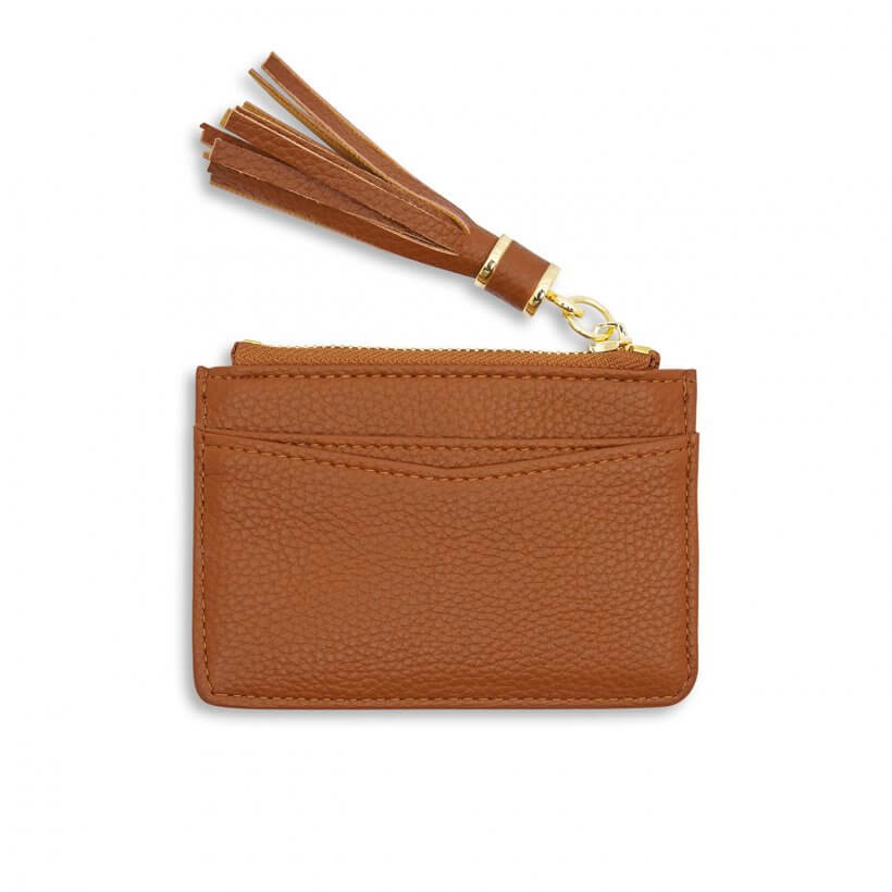 Sophia Tassel Coin/Card Purse | Cognac