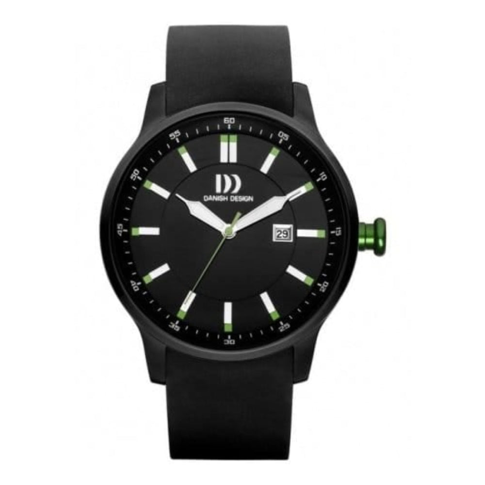 Gents Black Rubber Wrist Watch