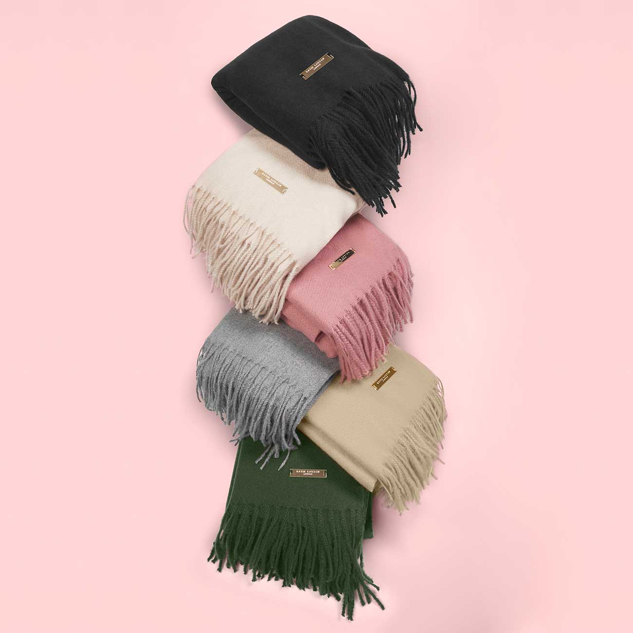 Thick Plain Scarf | Grey