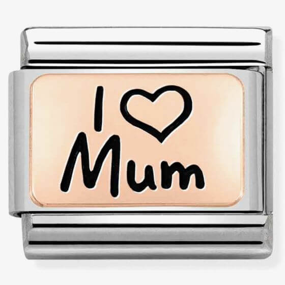 I Love Mum Classic Link Rose Gold