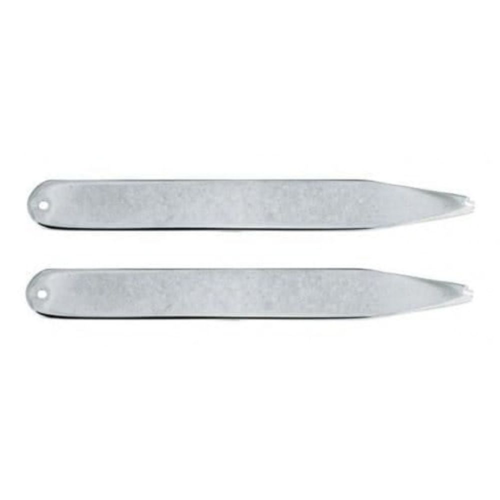 Rhodium Plated Collar Stiffeners