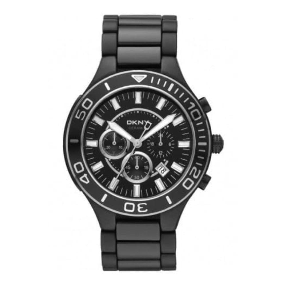 Gents Black Ceramic Chronograph Watch