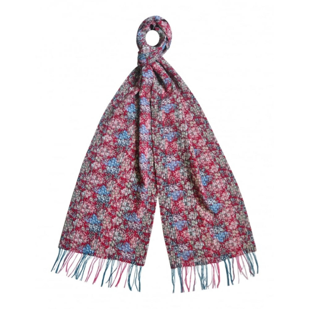 Red Stitched Scarf