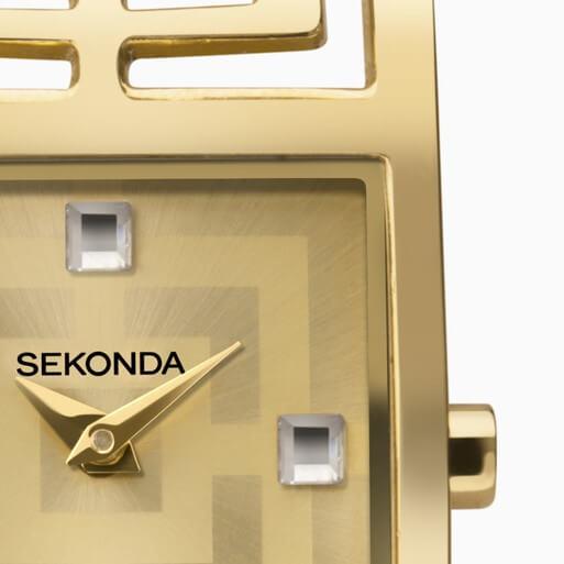 Gold Case Champagne Dial Gold Bracelet Watch