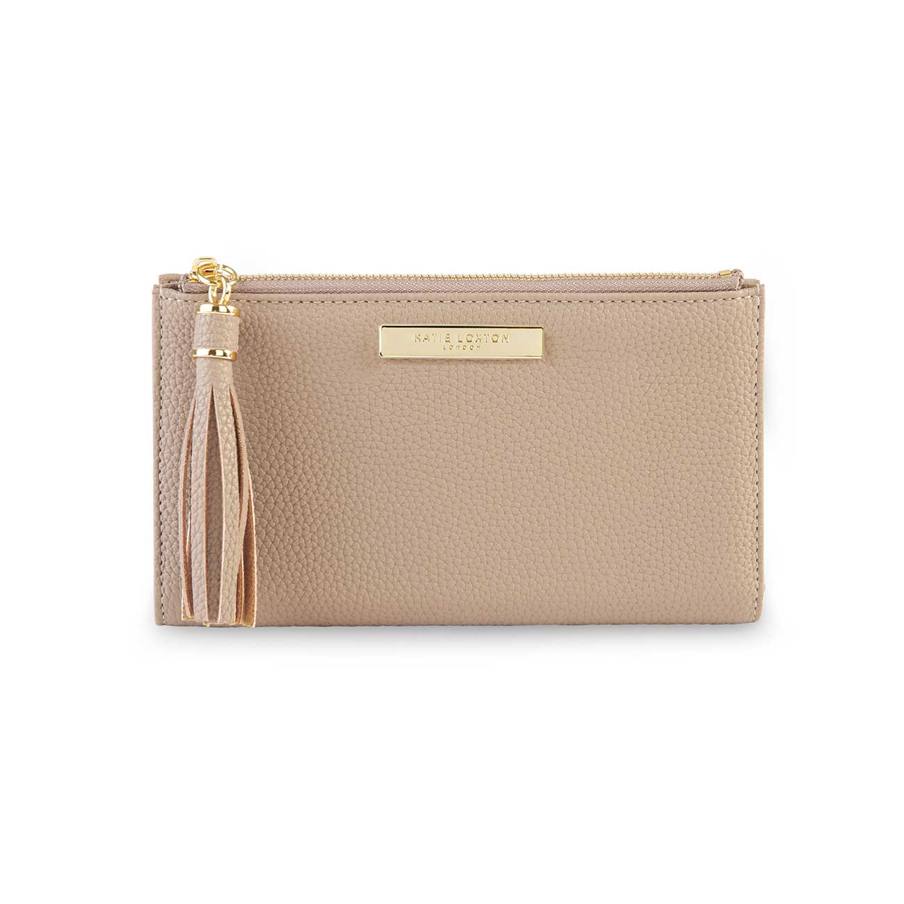 Tassel Fold Out Purse | Taupe