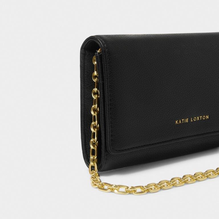 Rubi Chain Crossbody Purse - Black