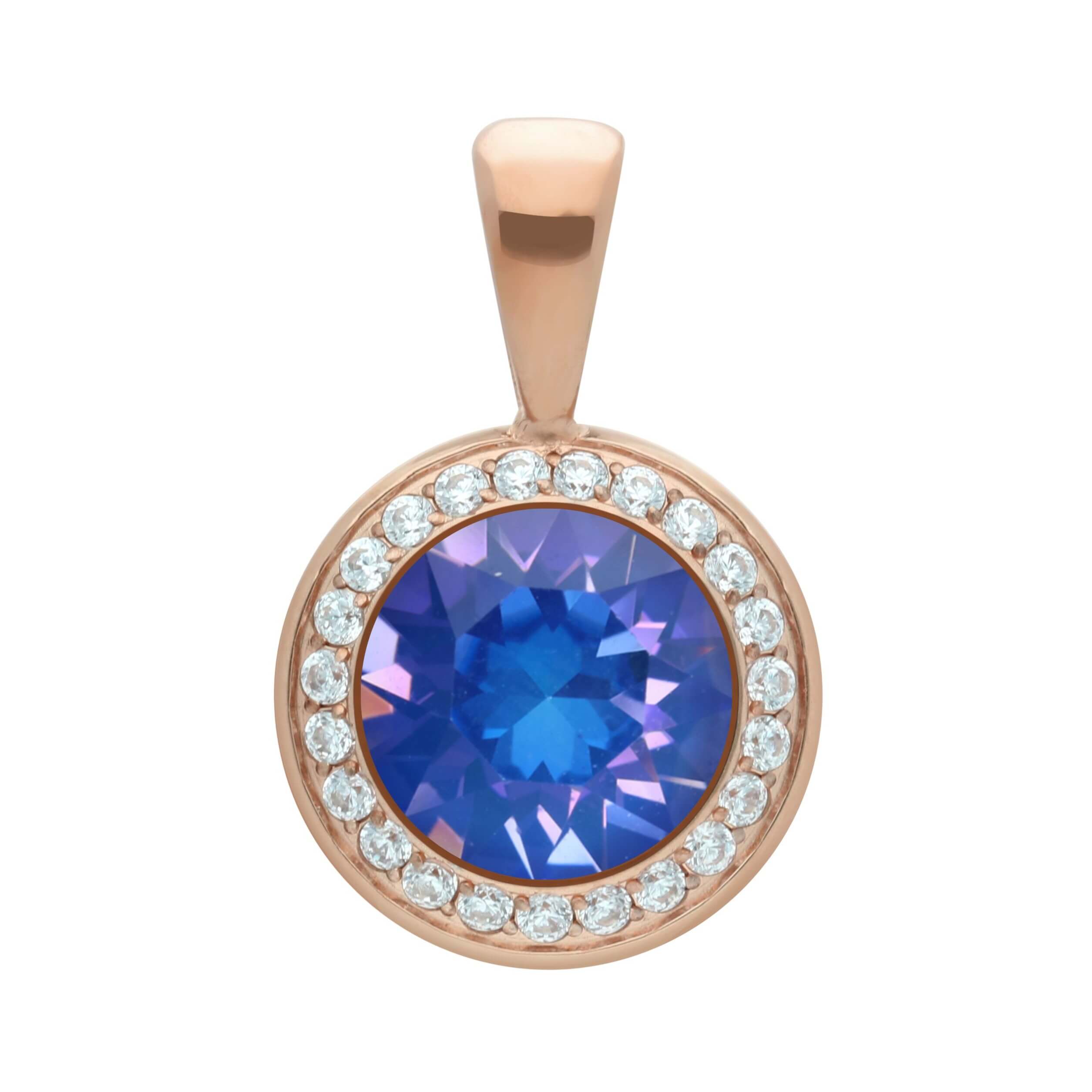 Royal Blue Delite Pendant TONDO Deluxe 13mm (RG/P)