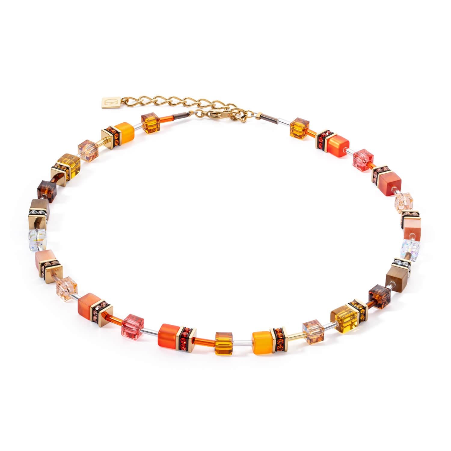 GeoCUBE Iconic Necklace In Sunset Gold